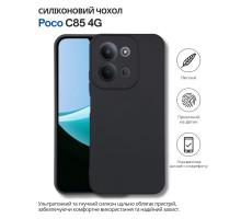 Чохол до мобільного телефона BeCover Silicone Poco C85 4G Black (714675)
