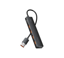Концентратор Vention USB to 4xUSB 3.2 Gen2 + USB-C 10Gbps 0.15m black (CHOBB)