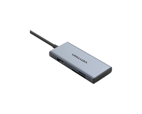 Концентратор Vention USB-C 6-in-1 3xUSB 3.0 + HDMI 4K30Hz + SD/TF 0.15m (TOOHB)