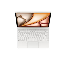 Чохол до планшета Apple Magic Keyboard for iPad Air 13-inch (M3) - Ukrainian - White,Model A3340 (MDFW4UA/A)