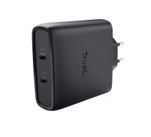 Зарядний пристрій Trust 2xUSB-C 100W GaN PD/PPS black (25527_TRUST)