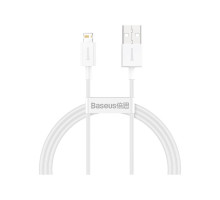Дата кабель USB 2.0 AM to Lightning 1.0m 2.4A white Baseus (CALYS-A02)
