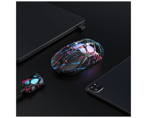 Мишка GravaStar Mercury X Pro 8K RGB Wireless/Bluetooth/USB Neon Graffiti (GS_X_PRO_CG_BLK)