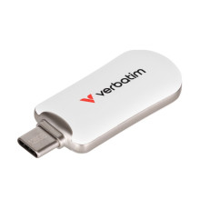 USB флеш накопичувач Verbatim 256GB Plectra White USB-C (30230)