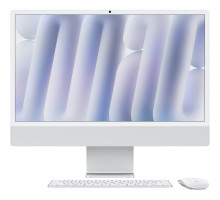 Комп'ютер Apple 24" iMac Retina 4.5K / Apple M4 (10-c/CPU, 10-c/GPU), 16, 512, Silver, Model A3137 (MWUV3UA/A)