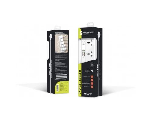 Мережевий фільтр живлення Prologix Premium PR-SC5415W (PR-SC5415W) Мережевий фільтр живлення Prologix Premium PR-SC5415W (PR-SC5415W)