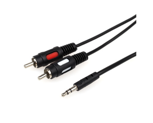 Кабель мультимедійний 3.5mm M to 2xRCA M Atcom (10708)
