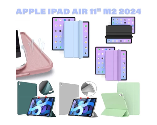 Чохол до планшета BeCover Tri Fold Soft TPU Silicone Apple iPad Air 11" M2 2024 Purple (711411) Чохол до планшета BeCover Tri Fold Soft TPU Silicone Apple iPad Air 11" M2 2024 Purple (711411)
