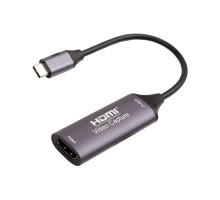 Пристрій захоплення відео PowerPlant HDVC2-C HDMI (F) - 2.0 USB Type-C (M) (CA914708)