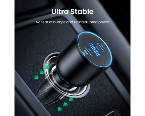 Зарядний пристрій Ugreen 3xUSB 130W (2xUSB-C+USB-A) QC 3.0 black (CD293) (90413) Зарядний пристрій Ugreen 3xUSB 130W (2xUSB-C+USB-A) QC 3.0 black (CD293) (90413)
