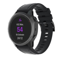 Ремінець до смарт-годинника Armorstandart Silicone 20mm для Garmin Fenix 5s/6s Black (ARM60799)
