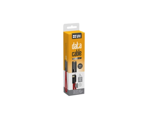 Дата кабель USB 2.0 AM to Lightning 0.22m red ColorWay (CW-CBUL021-RD) Дата кабель USB 2.0 AM to Lightning 0.22m red ColorWay (CW-CBUL021-RD)