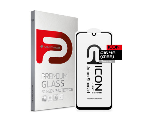 Скло захисне Armorstandart Icon Samsung A16 4G (A165) Black (ARM80168)