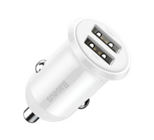 Зарядний пристрій Baseus 2xUSB 24W Grain Pro (CCALLP-02)