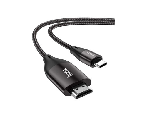 Кабель мультимедійний USB-C to HDMI M 2.0m 4K30Hz gray HOCO (6931474755025)