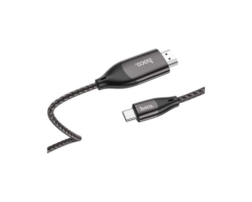 Кабель мультимедійний USB-C to HDMI M 2.0m 4K30Hz gray HOCO (6931474755025)