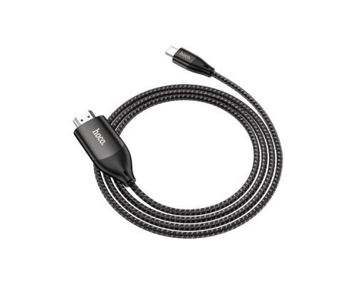 Кабель мультимедійний USB-C to HDMI M 2.0m 4K30Hz gray HOCO (6931474755025)