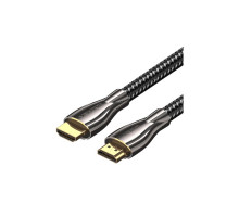 Кабель мультимедійний HDMI M to HDMI M 15.0m V2.0 4K60Hz braided zinc alloy black Vention (ALMBN)