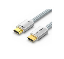 Кабель мультимедійний HDMI to HDMI 1.5m V2.1 8K 60Hz Silver Metal Type Vention (ALCIG)