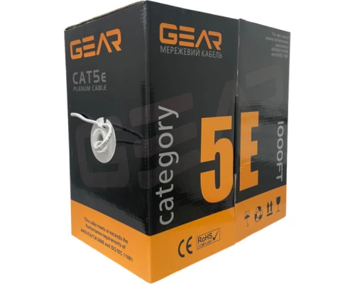 Кабель мережевий GEAR FTP 305м, cat.6, CCA, 4*2*0,51, indoor (GEC-FTPC6CCA051305) Кабель мережевий GEAR FTP 305м, cat.6, CCA, 4*2*0,51, indoor (GEC-FTPC6CCA051305)