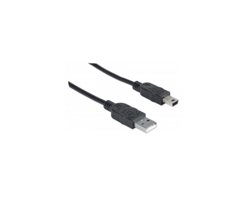Дата кабель USB 2.0 AM to Mini 5P 1.8m Manhattan (333375)