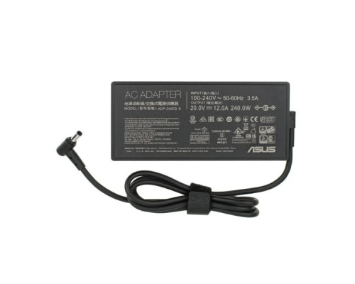 Блок живлення до ноутбуку ASUS 240W, 20V, 12A, роз'єм 6.0/3.7(pin inside), Slim-корпус (A40386)