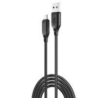 Дата кабель USB 2.0 AM to Micro 5P 1.0m braided black XO (NB235_M_Black)