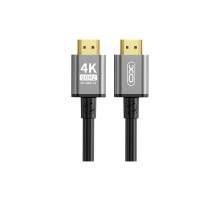 Кабель мультимедійний HDMI M to HDMI M 3.0m V2.0 black XO (GB017A-HDMI.tranish)