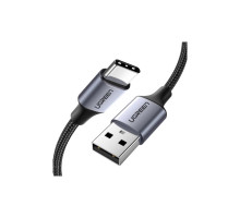 Дата кабель USB 2.0 AM to USB-C 0.5m 3A US288 black Ugreen (60125)