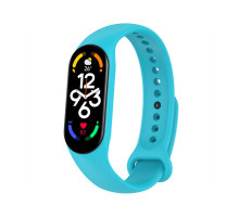 Ремінець до фітнес браслета BeCover Silicone для Xiaomi Mi Smart Band 7 Light Blue (707488)