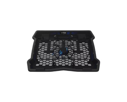 Підставка до ноутбука Canyon NS02, 10-15.6 laptop, single fan with 2x2.0 USB hub (CNE-HNS02)