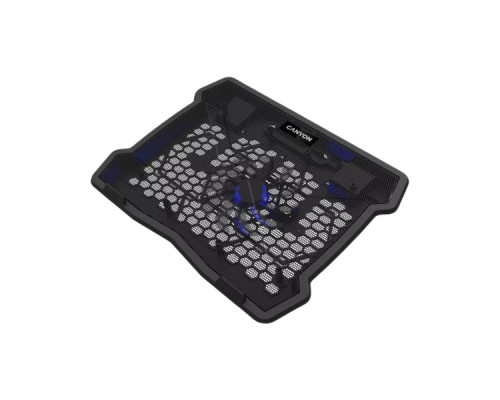 Підставка до ноутбука Canyon NS02, 10-15.6 laptop, single fan with 2x2.0 USB hub (CNE-HNS02)