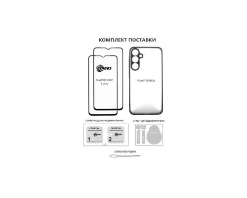 Чохол до мобільного телефона Dengos Kit Samsung Galaxy A26 Soft + glass (Mint) (DG-KM-139)