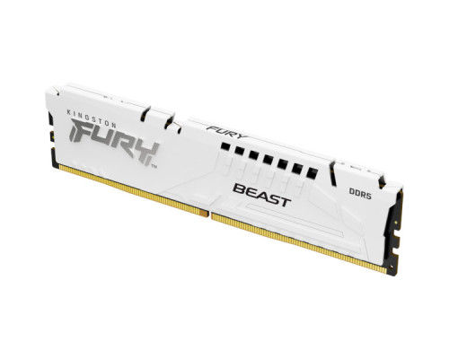 Модуль пам'яті для комп'ютера DDR5 16GB 6400 MHz Beast White EXPO Kingston Fury (ex.HyperX) (KF564C32BWE-16)