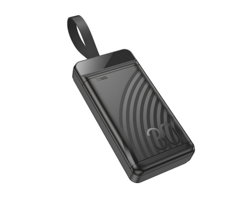 Батарея універсальна HOCO 30000mAh Element PD/20W, QC/22.5W, LED Lamp, Black (J123B / 714735)