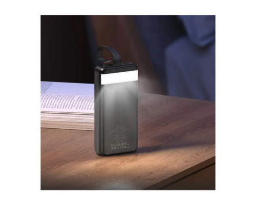 Батарея універсальна HOCO 30000mAh Element PD/20W, QC/22.5W, LED Lamp, Black (J123B / 714735)
