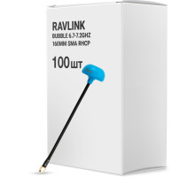 Антена для дрона RavLink Bubble 6.7-7.2GHz 160mm SMA RHCP упаковка 100 шт. (ANT6772GBOX100)