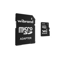 Карта пам'яті Wibrand 8GB microSD class 4 (WICDC4/8GB-A)