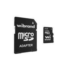 Карта пам'яті Wibrand 8GB microSD class 4 (WICDC4/8GB-A)