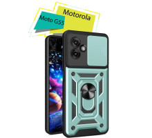 Чохол до мобільного телефона BeCover Military Motorola Moto G55 Dark Green (713058)