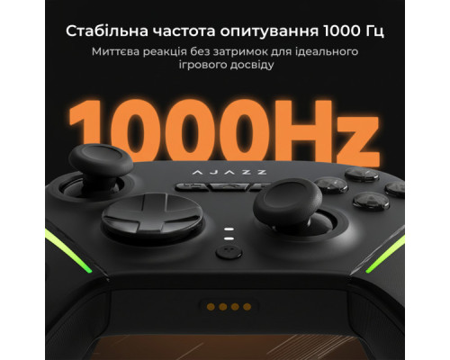 Геймпад Ajazz GP100 2.4G/BT/USB Switch/PC/iOS/Android RGB Black (GP100-B)