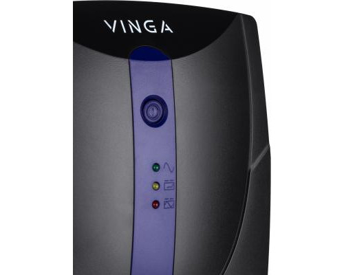 Пристрій безперебійного живлення Vinga LED 1200VA plastic case (VPE-1200P)