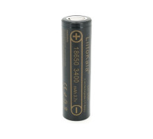 Акумулятор 18650 3400mah (3250-3350mah), 3.7V(2.75-4.2V), Black Liitokala (Lii-34A)