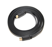Кабель мультимедійний HDMI M to HDMI M 3.0m V1.4 black Merlion (YT-HDMI(M)/(M)SLIM-3.0m/06178)