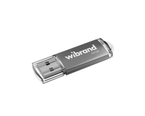 USB флеш накопичувач Wibrand 64GB Cougar Silver USB 2.0 (WI2.0/CU64P1S)