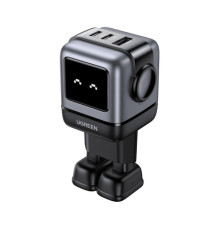 Зарядний пристрій Ugreen 1xUSB + 2xUSB-C 65W GaN CD361 gray (25685B)
