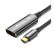Кабель мультимедійний USB-C to DisplayPort M 0.25m 8K black Vention (CRGBC)