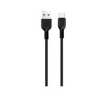 Дата кабель USB 2.0 AM to USB-C 1.0m 3A PVC X20 black HOCO (6957531068846)