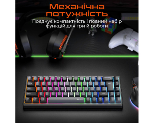 Клавіатура Meetion MK12 Bluetooth/USB Type-C Black (MT-MK12-A-RUA)