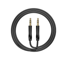 Кабель мультимедійний 3.5mm M to 3.5mm M black BOROFONE (6974443389166)